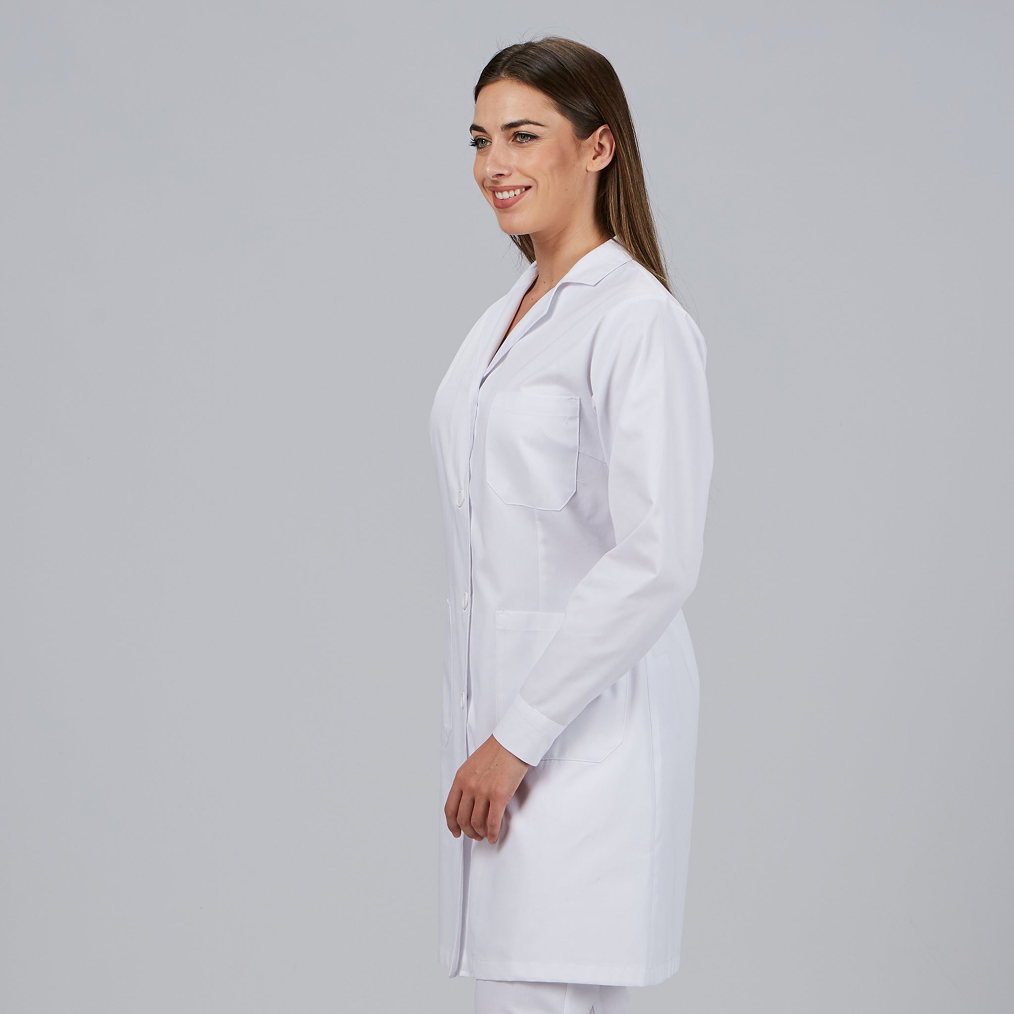 GARY'S Robes blouse blanche femme twill manches longues