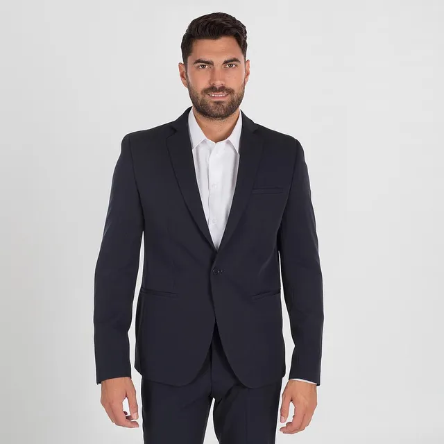 GARY'S Blazer 1 bouton veste homme super slim noir