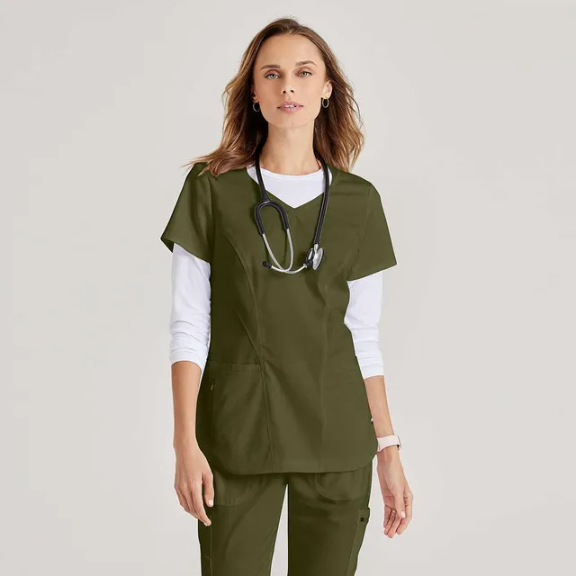 Barco Carly Top blouse médicale blanc col sport