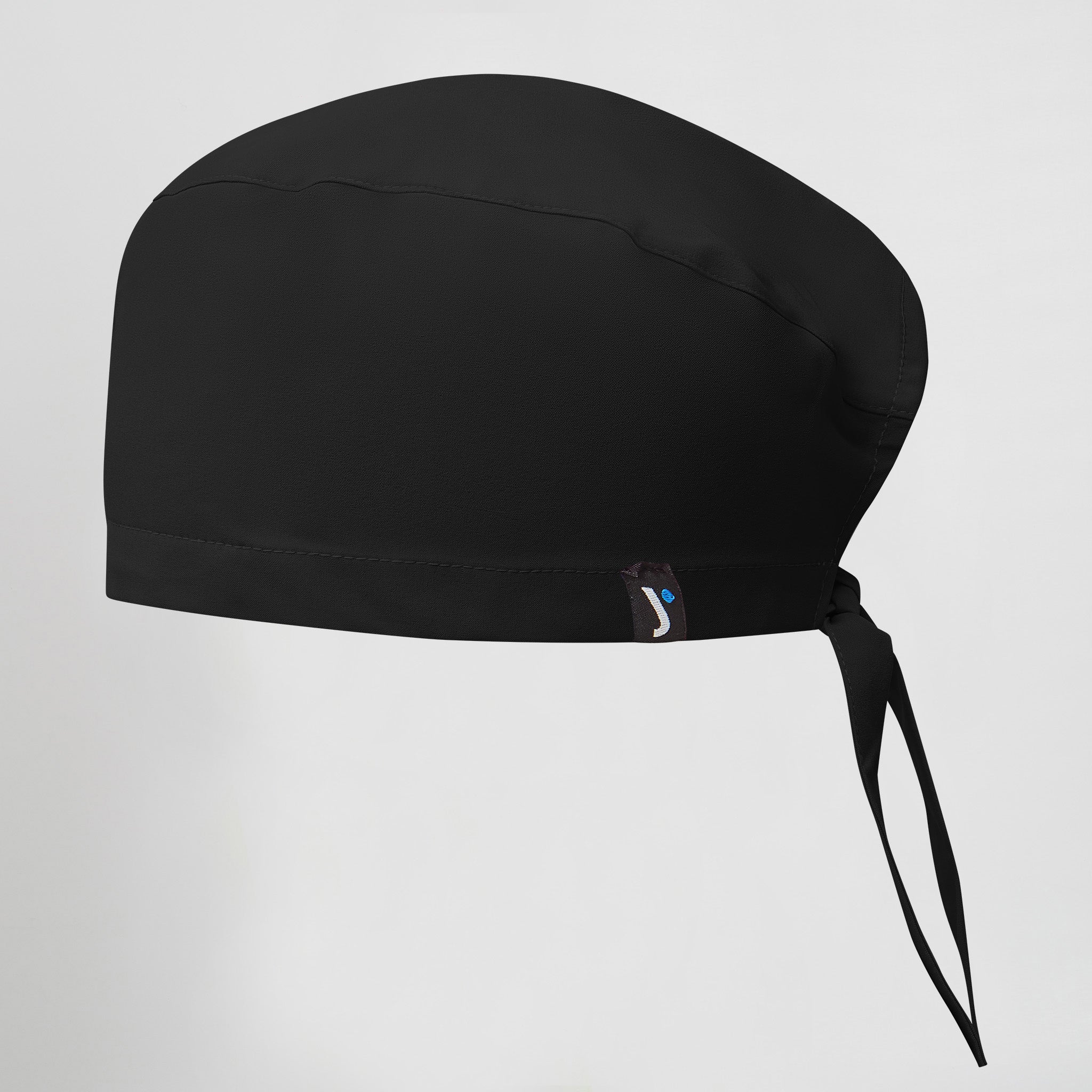 GARY'S Calot Chirurgien Noir Microfibre Liens