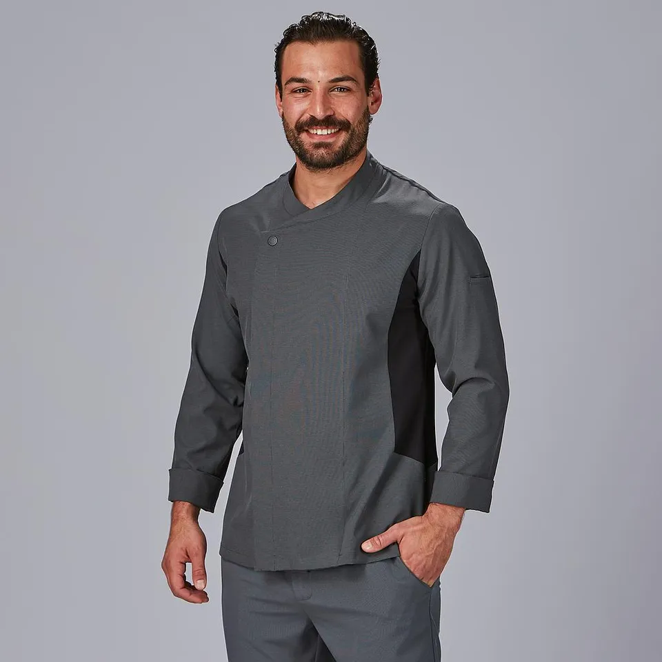 Gary's Ruiz veste cuisine bielastique gris marengo