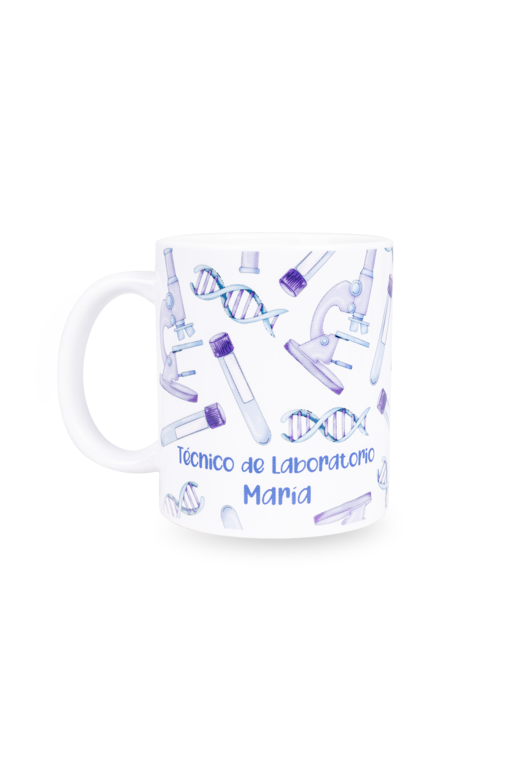 Enfermania Regalos taza mug céramique blanc technicien labo 350 ml