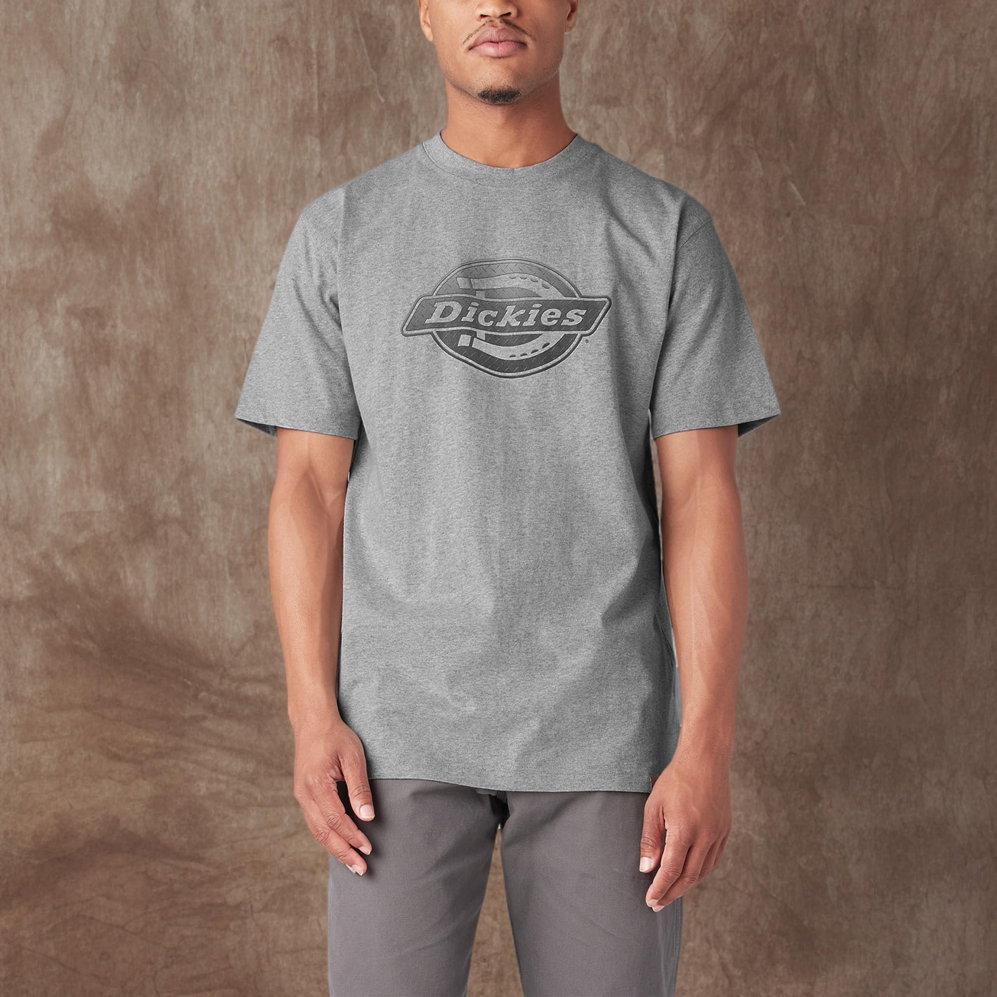 Dickies T-shirt travail homme gris chiné 100% coton