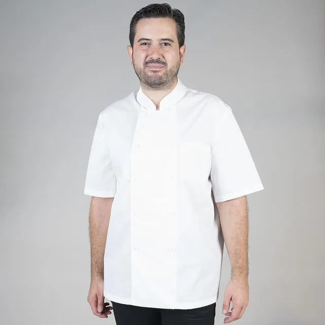 GARY'S Chef Jackets veste de cuisine blanche manches courtes