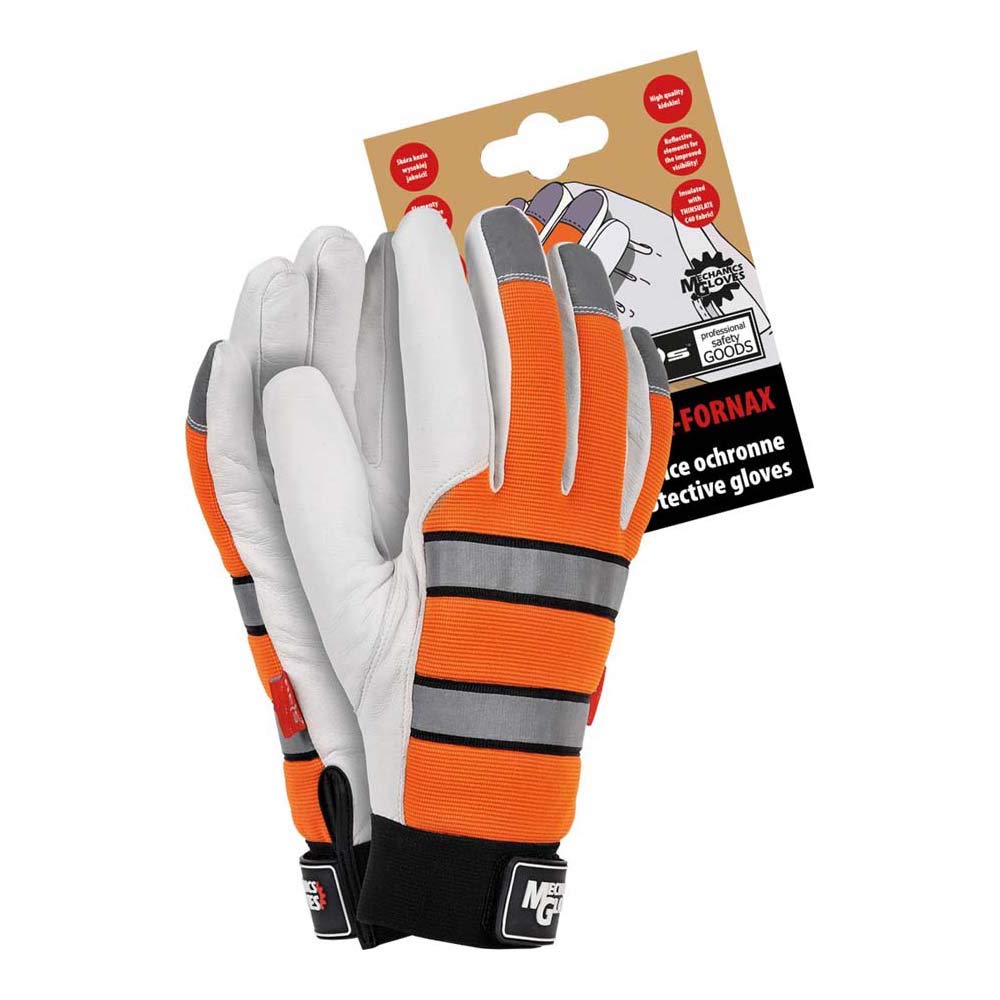 Reis Rmc-Fornax L gants travail cuir doublé taille L lot 12