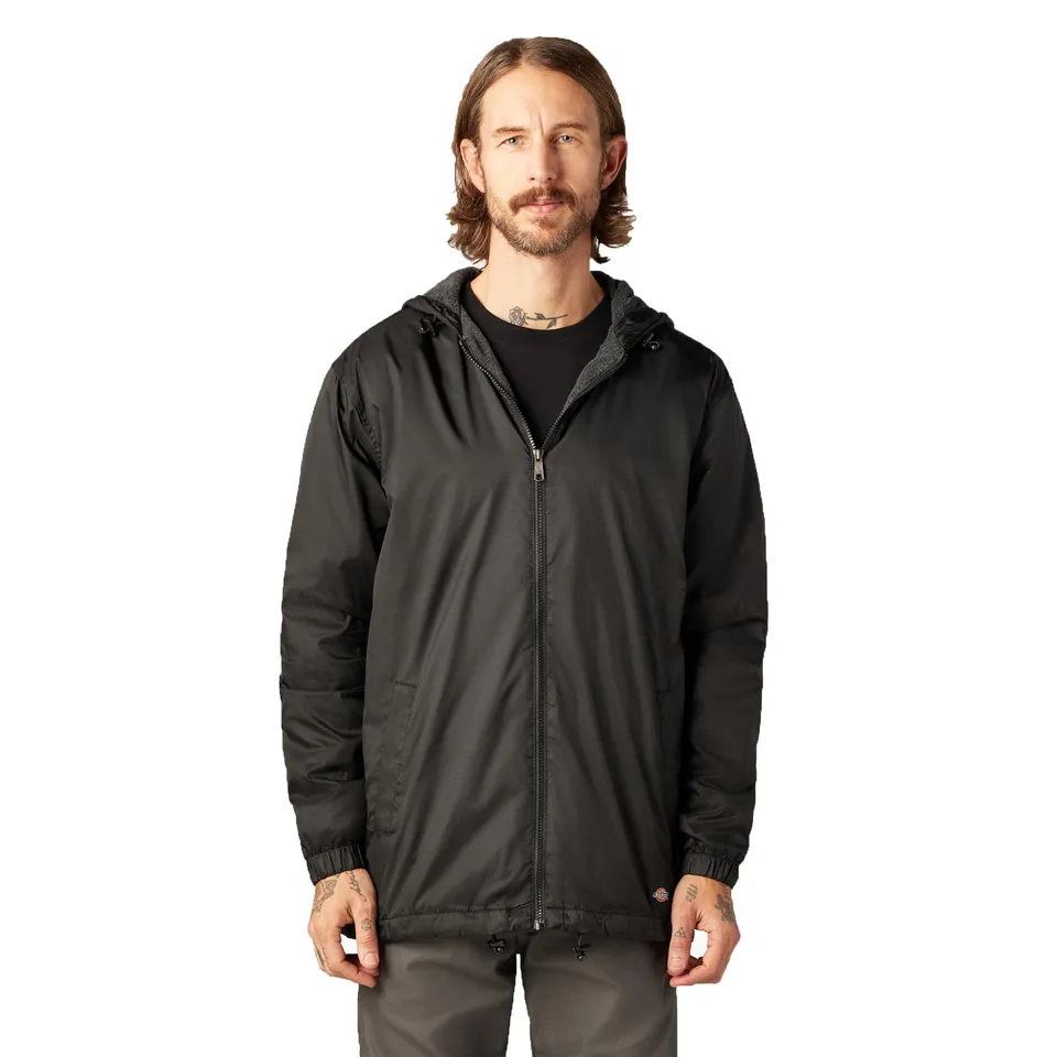 Dickies Polaires Veste Nylon Capuche Homme Noir