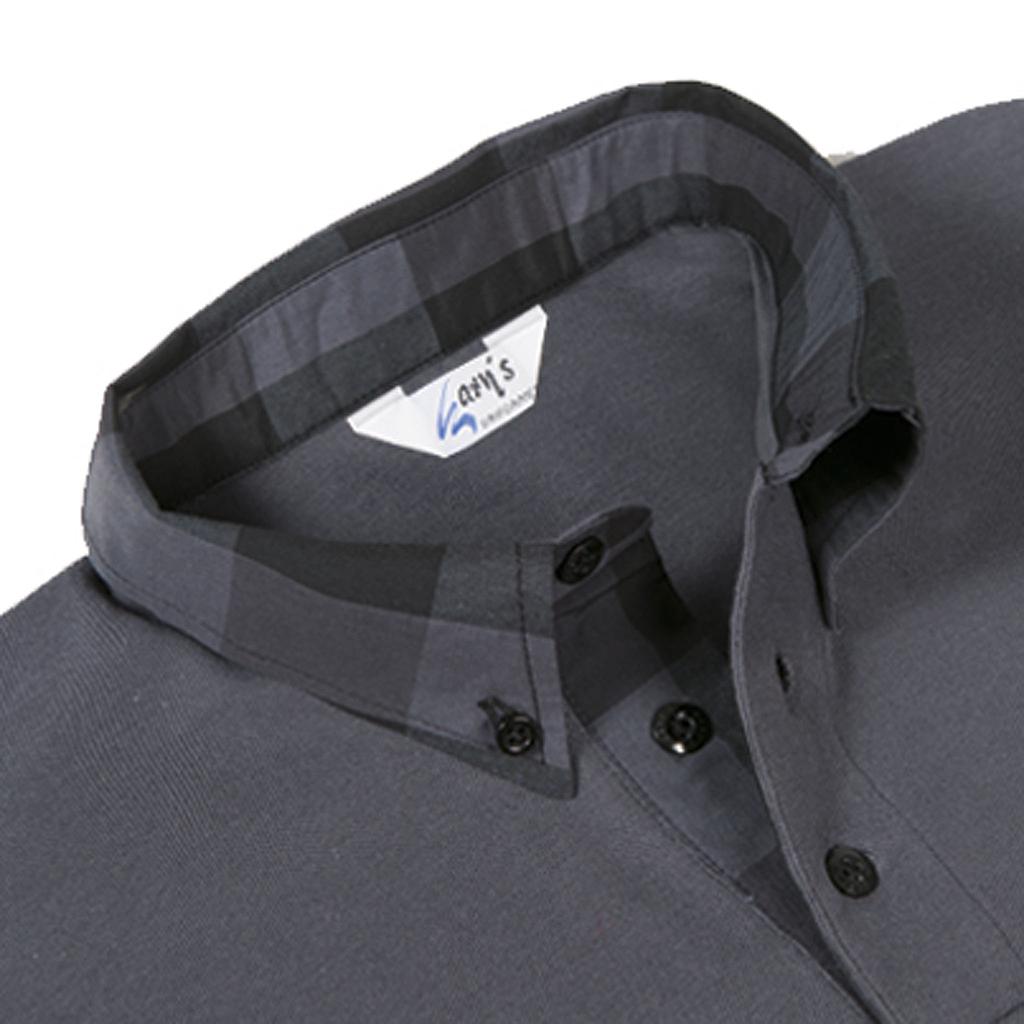 GARY'S Polo homme manche courte gris à rayures
