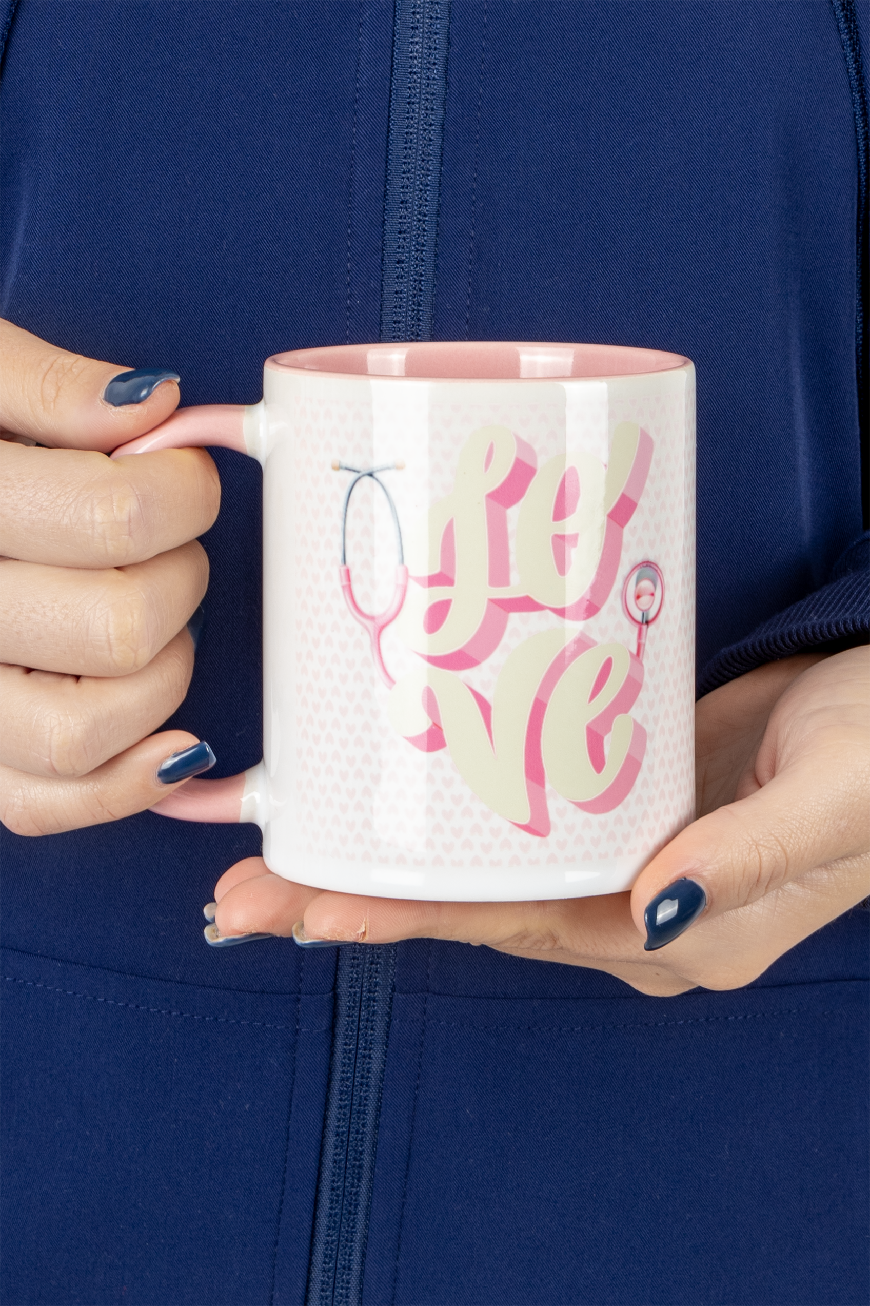 Enfermania Love tasse céramique rose 350 ml