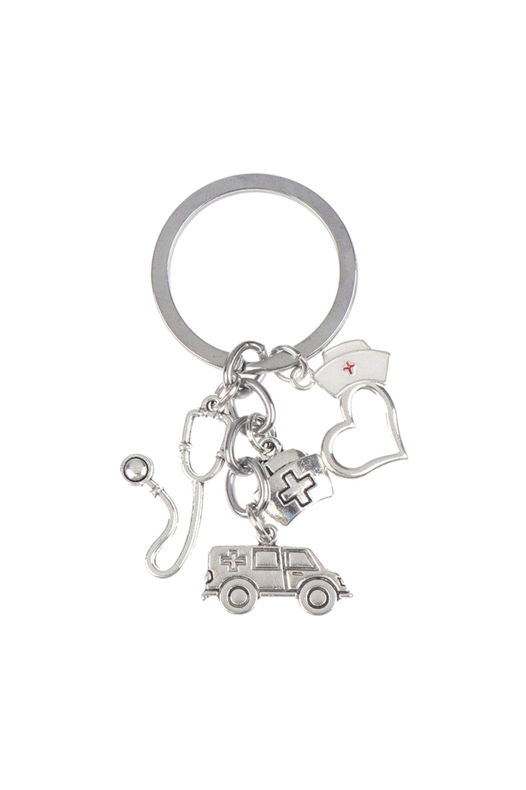 Enfermania Regalos Porte-clés ambulance métal charms