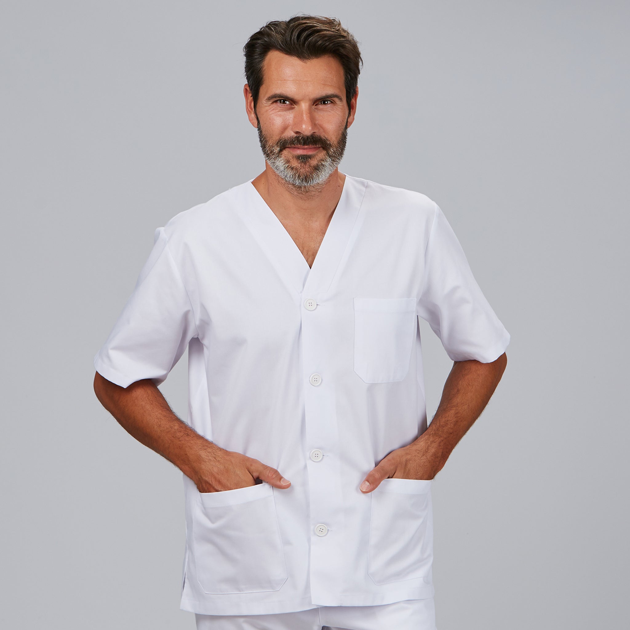 Gary's Blouses blouse médicale blanche boutons M unisexe