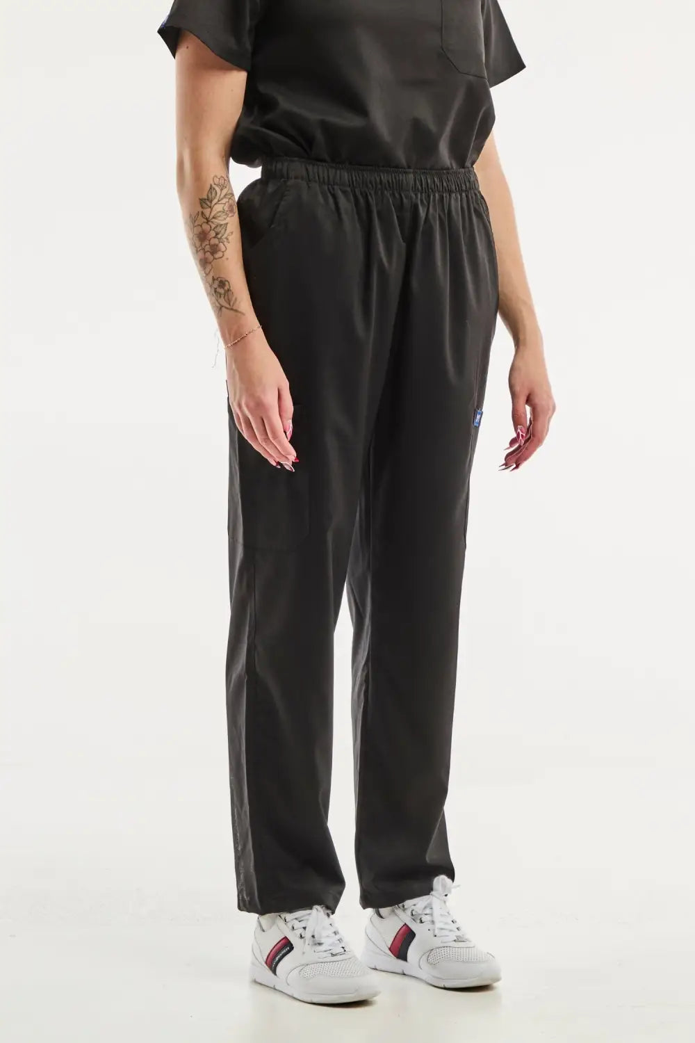 Aelin EMMA pantalon médical femme noir stretch