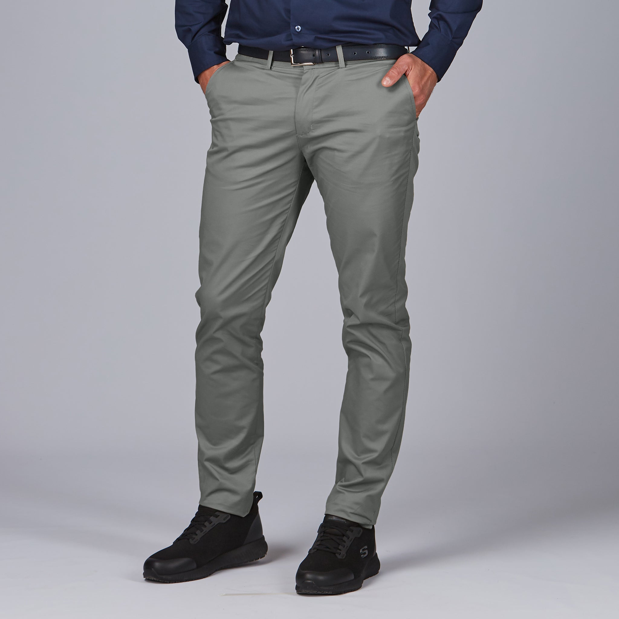 GARY'S Chinese pantalon travail homme noir chino coton stretch
