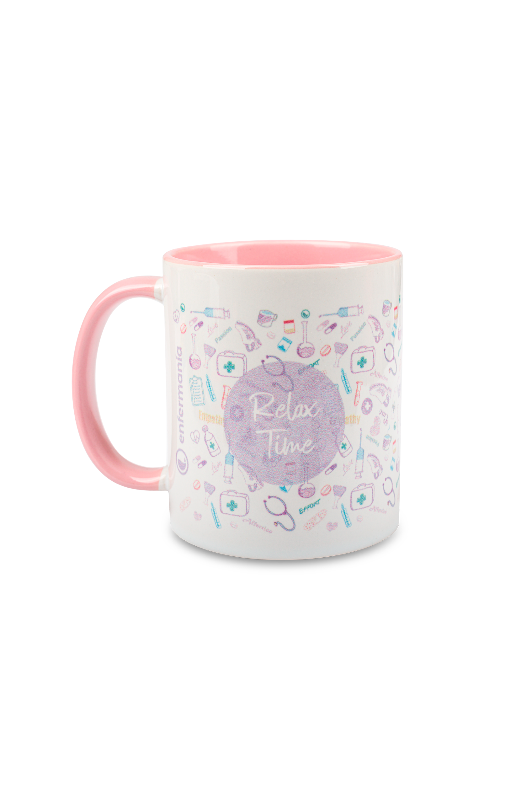 Enfermania Regalos Care Collection tasse céramique rose 350 ml