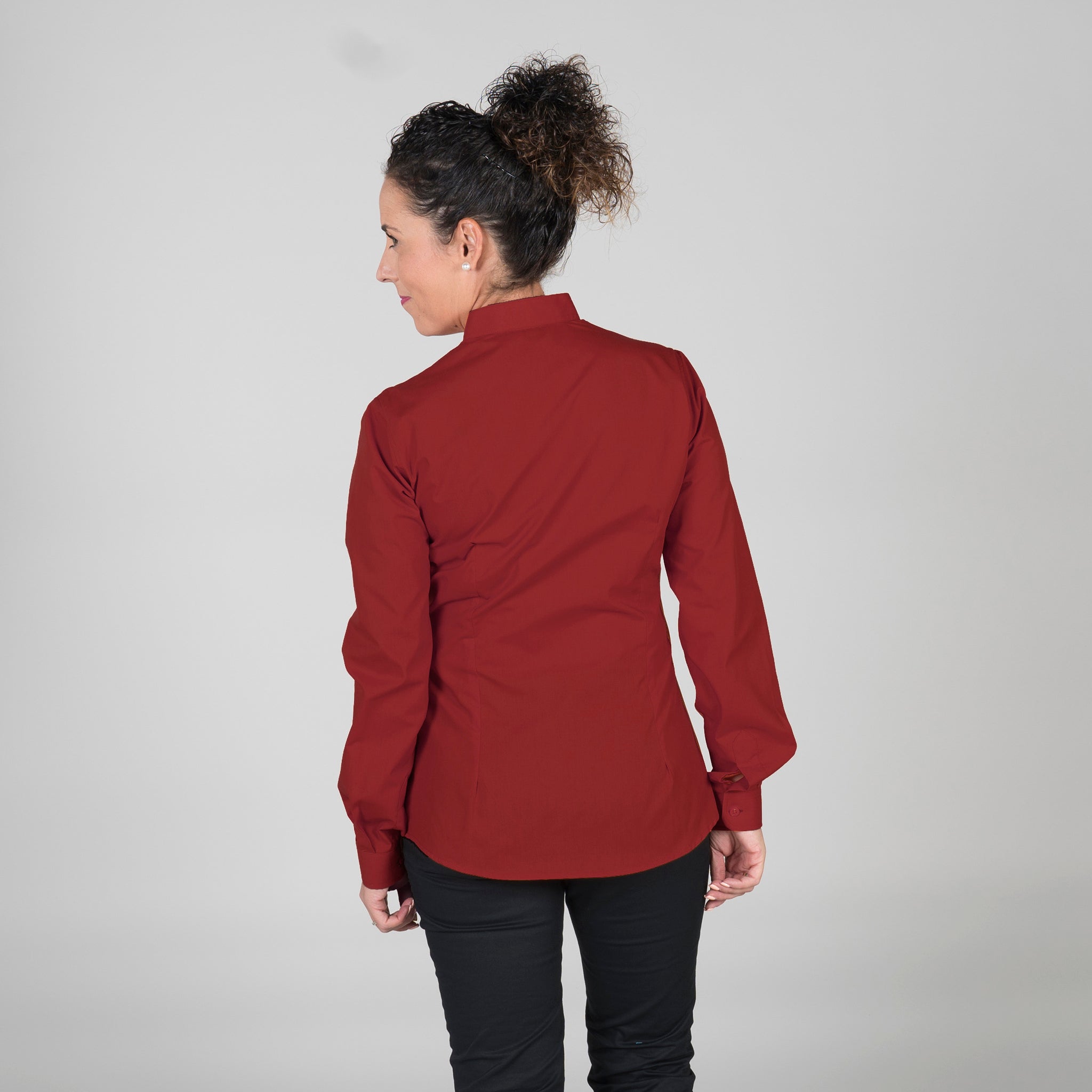 GARY'S Blouse col mao manches longues noir XS