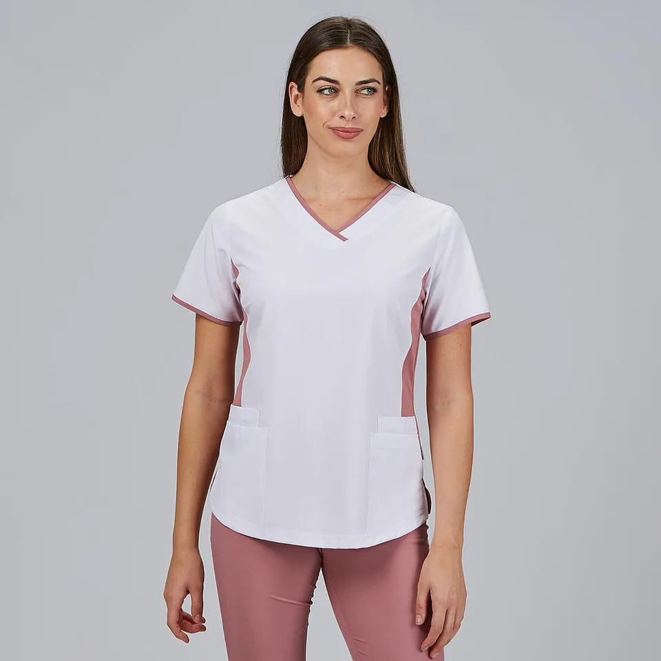 Gary's Cleo blouse médicale femme col V bleu clair
