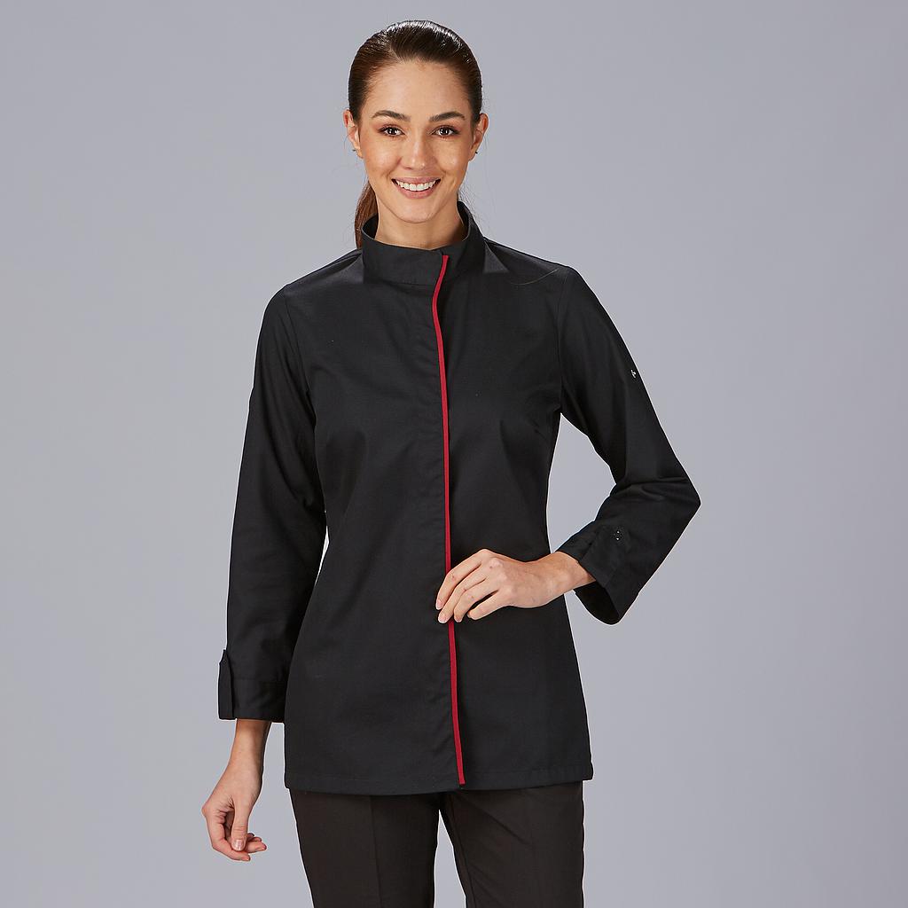 Gary's Medina veste cuisine femme noire cintrée respirante
