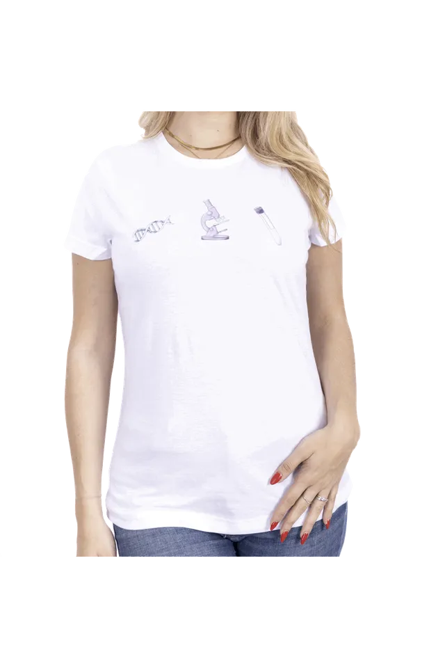 Enfermania Ropa t-shirt femme blanc technicien laboratoire M