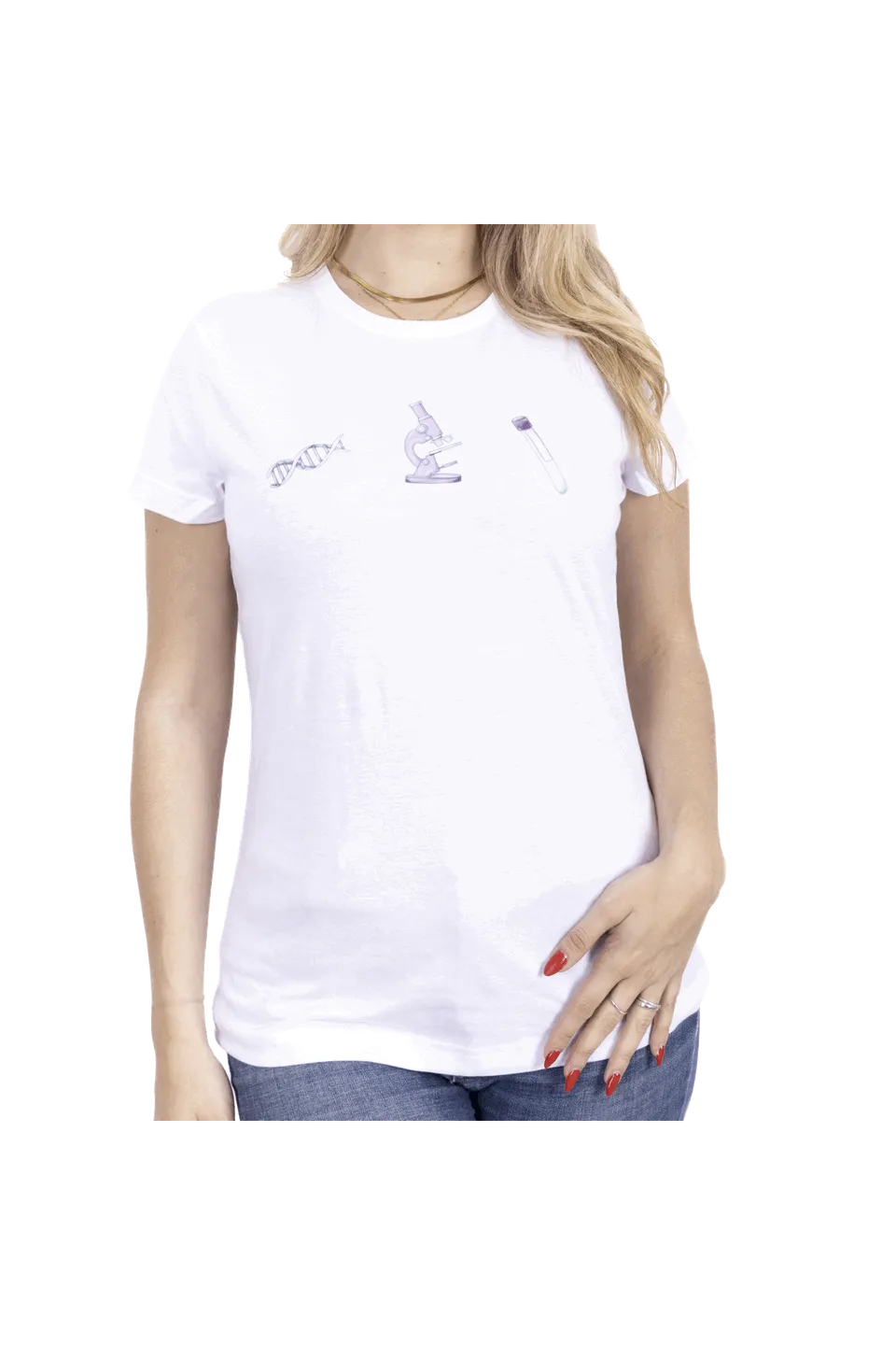 Enfermania Ropa t-shirt femme blanc technicien laboratoire M