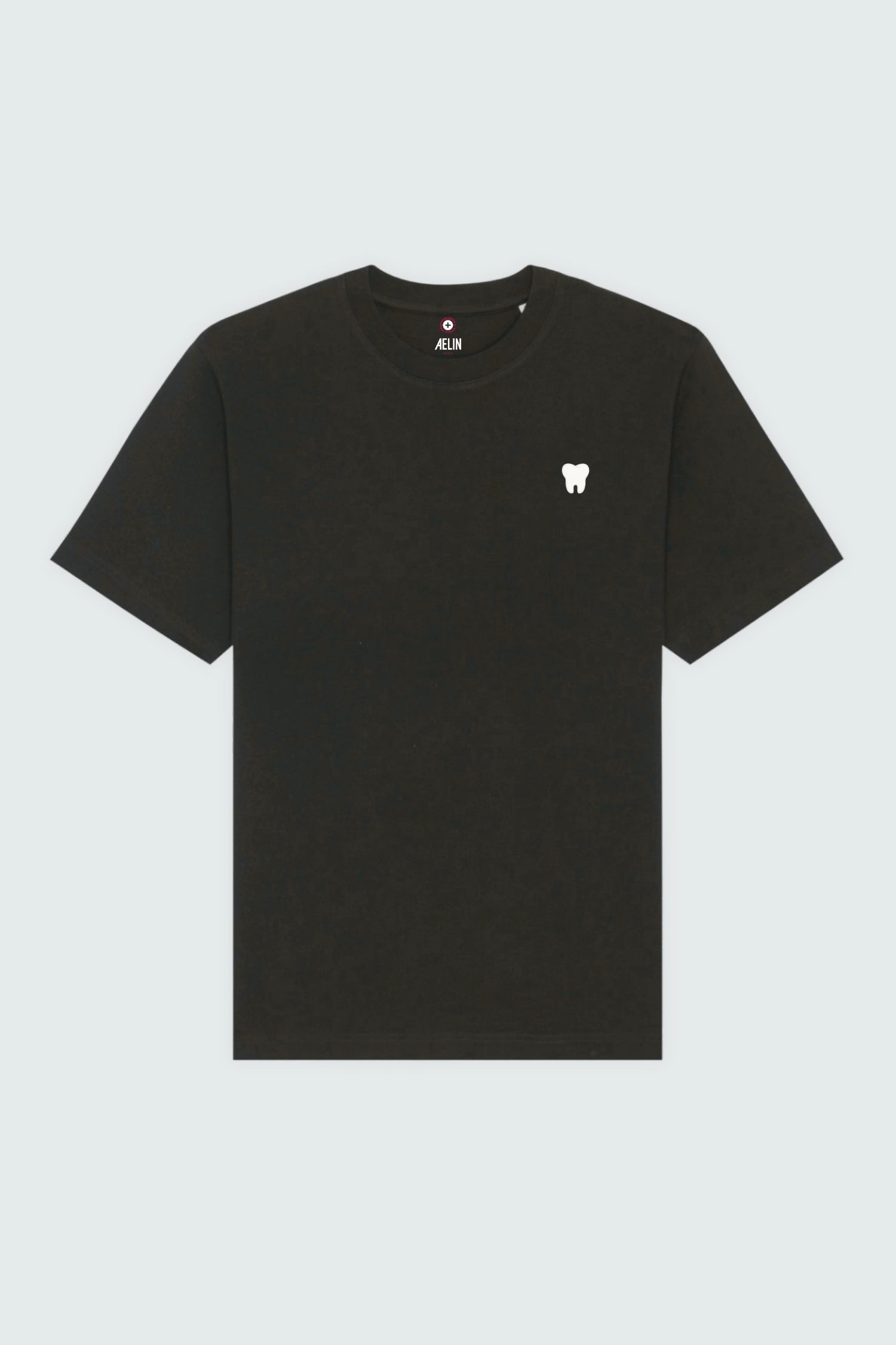 Aelin Slimfit T-shirt Heavy Coton Motif Dentaire Unisexe