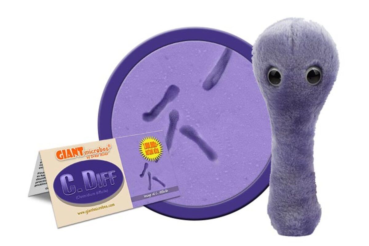 Giantmicrobes Clostridium Difficile peluche polyester