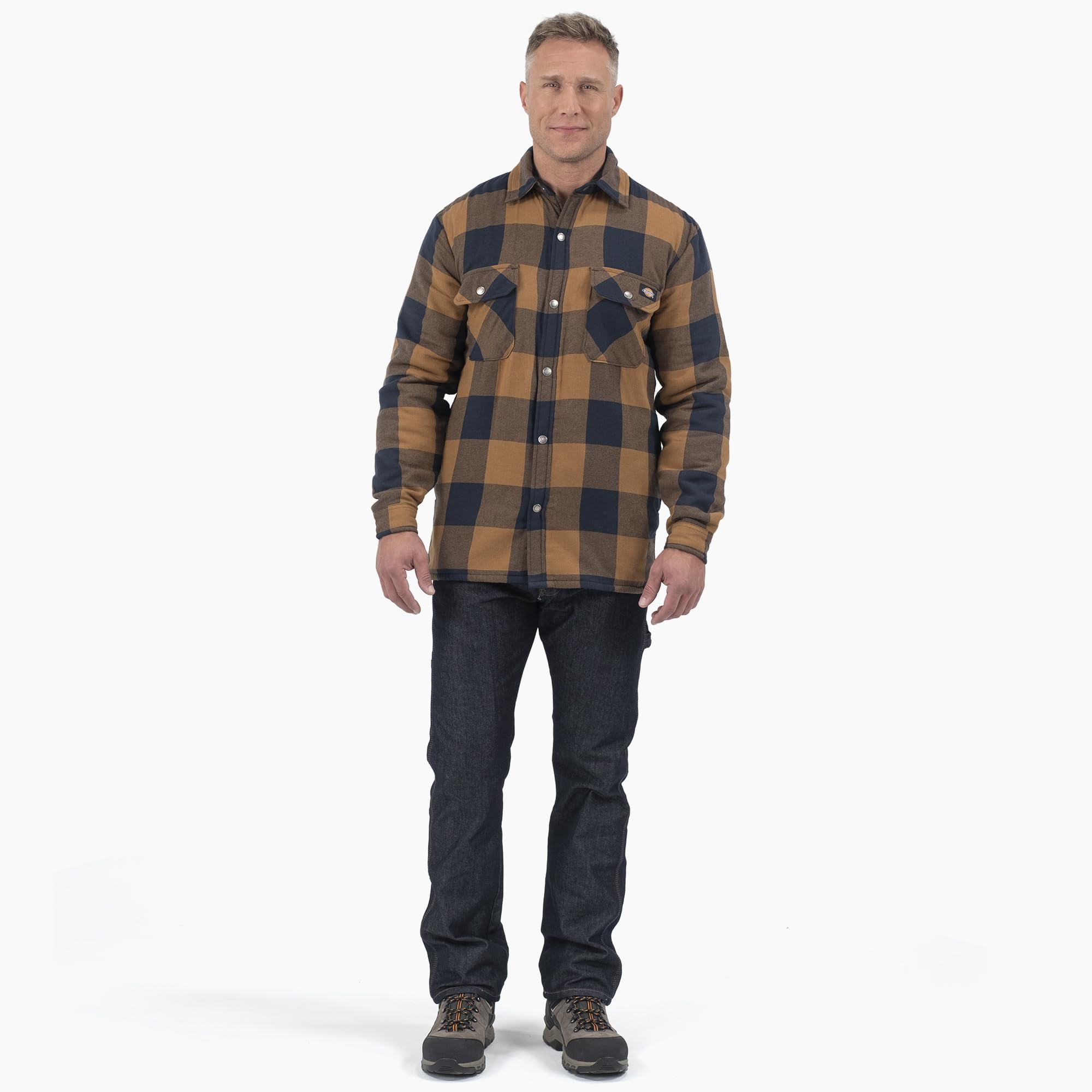 Dickies Vestes Surchemise Flanelle Hydroshield Marron