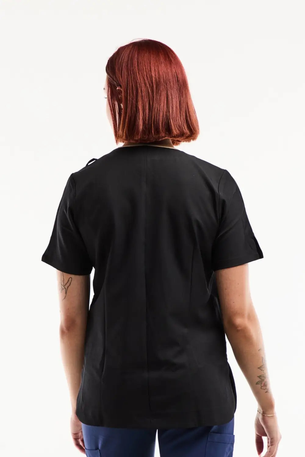 Aelin Serena blouse médicale femme noir stretch