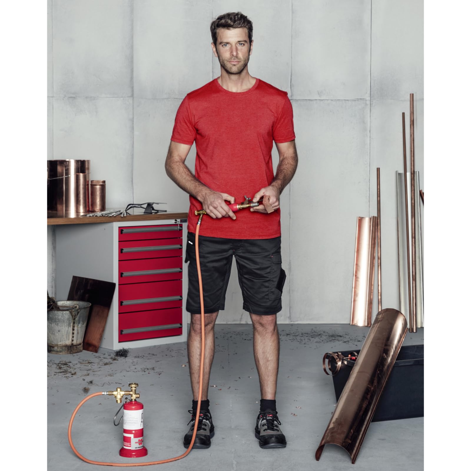 Würth MODYF Job+ tee-shirt travail rouge XL coton