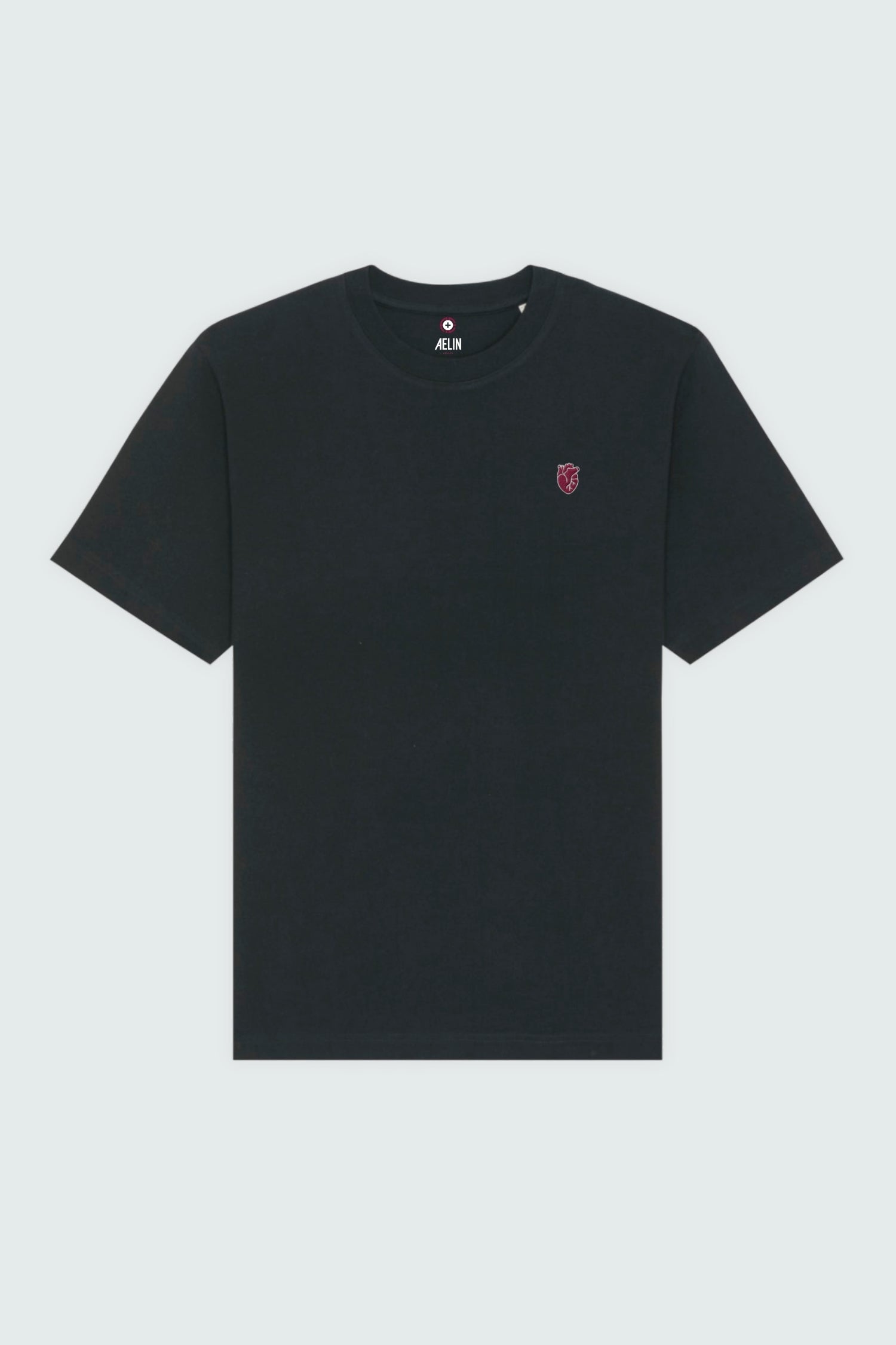 Aelin Slimfit NEW T-shirt heavy coton coeur bleu royal