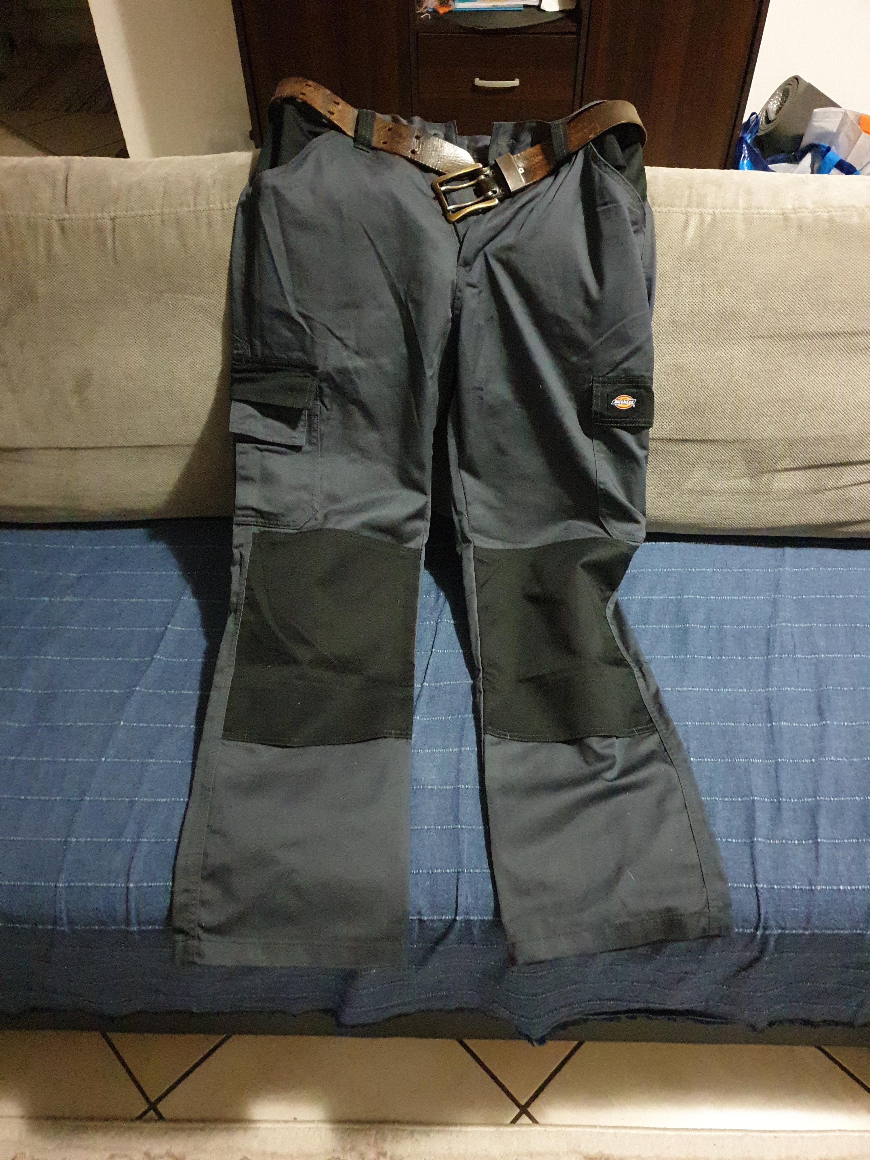Dickies Pantalon Travail Genouillères Homme Gris Noir