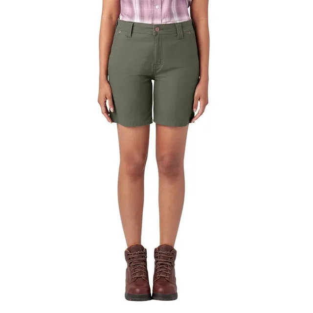 Dickies Carpenter Duck Short Femme Noir 34W Toile