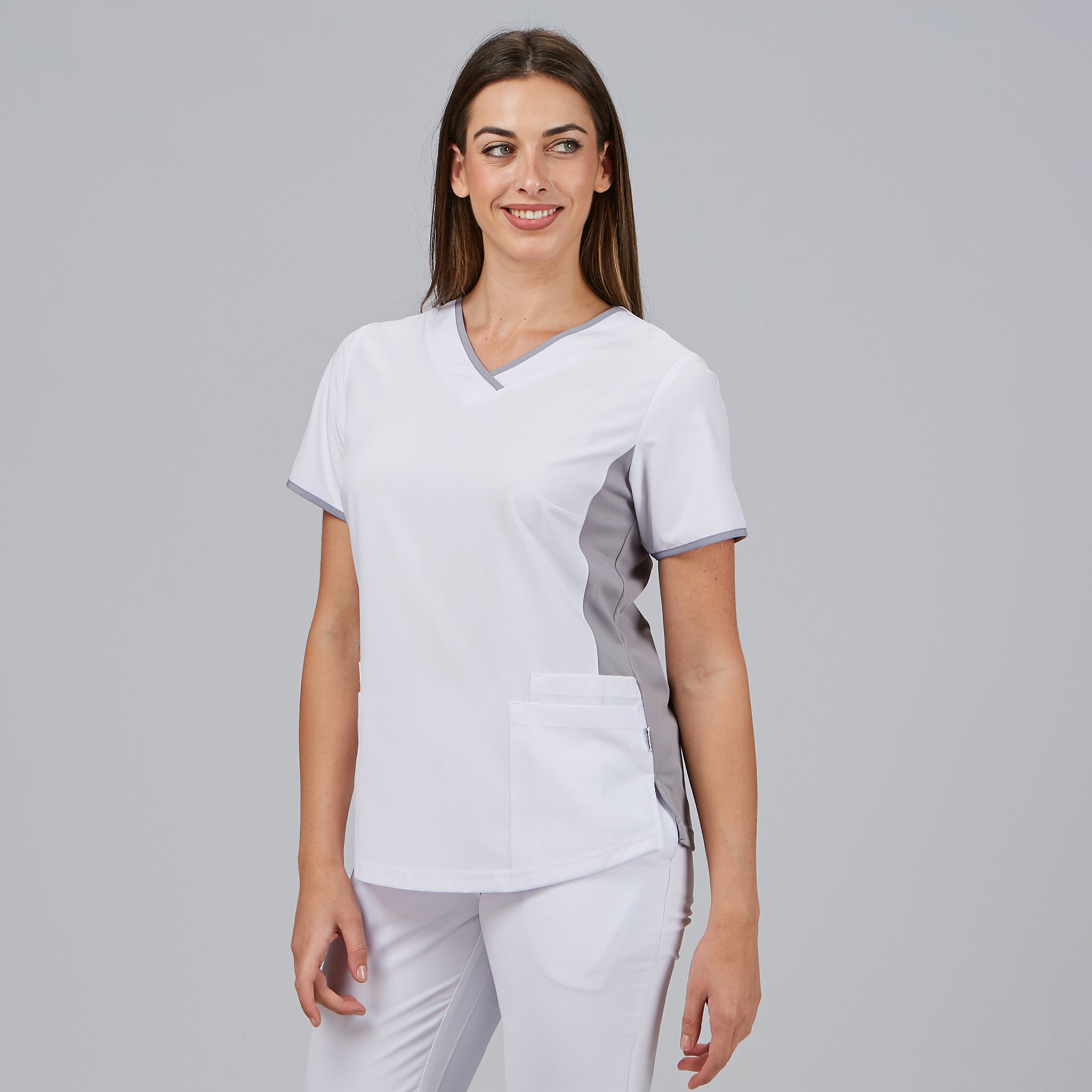 Gary's Cleo blouse médicale femme col V bleu clair