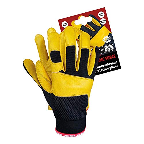 Reis RMC-Force 9 gants mécanicien noir jaune taille 9 lot 12