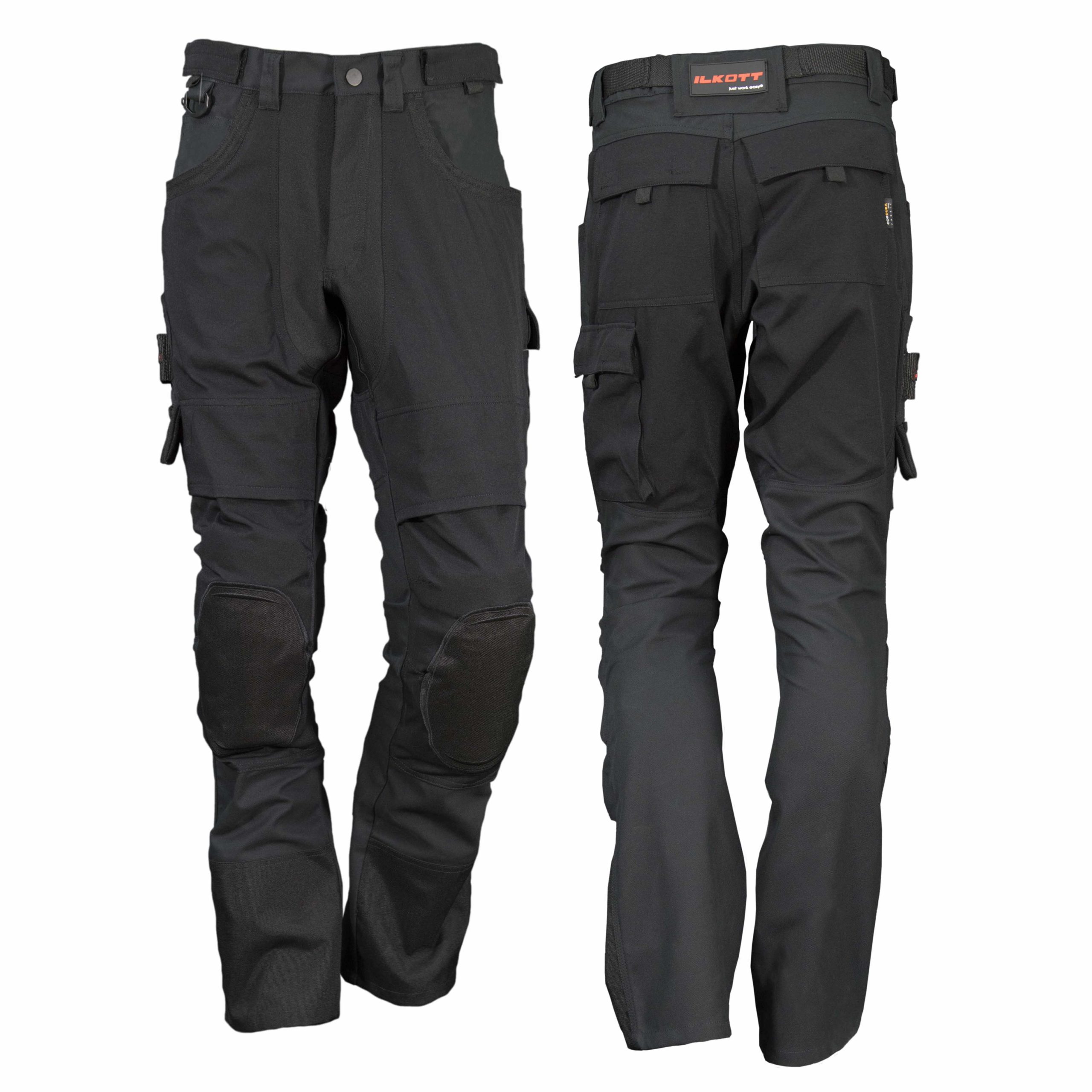 ILKOTT YP71 pantalon travail genouillères noir stretch