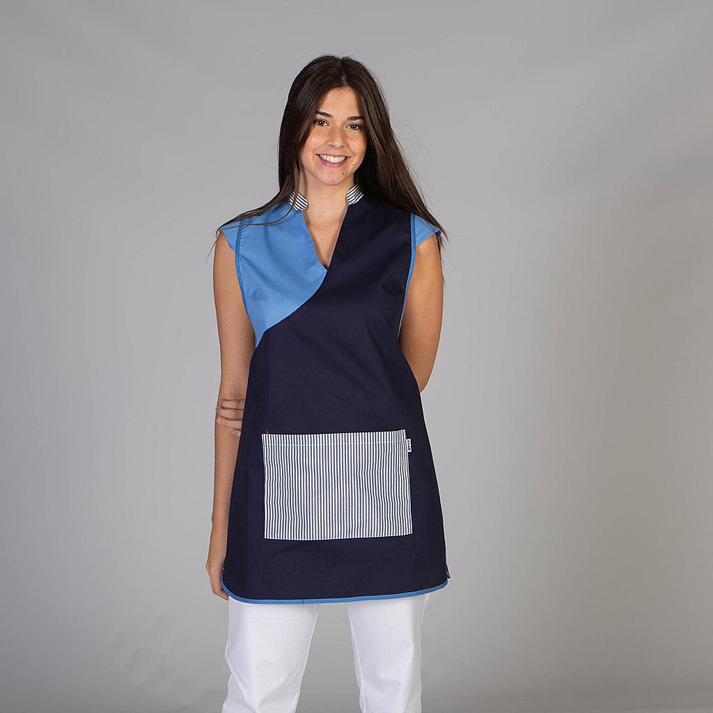 GARY'S Estela chasuble travail femme marine twill coton