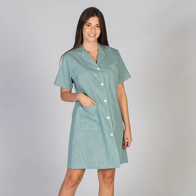 GARY'S Vichy blouse femme manches courtes carreaux