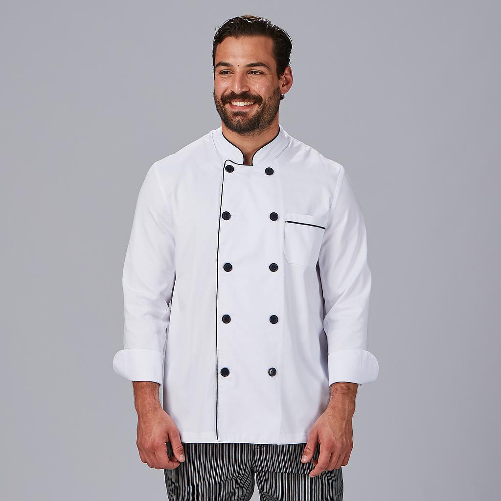 GARY'S Jackets veste cuisine mixte noire manches longues