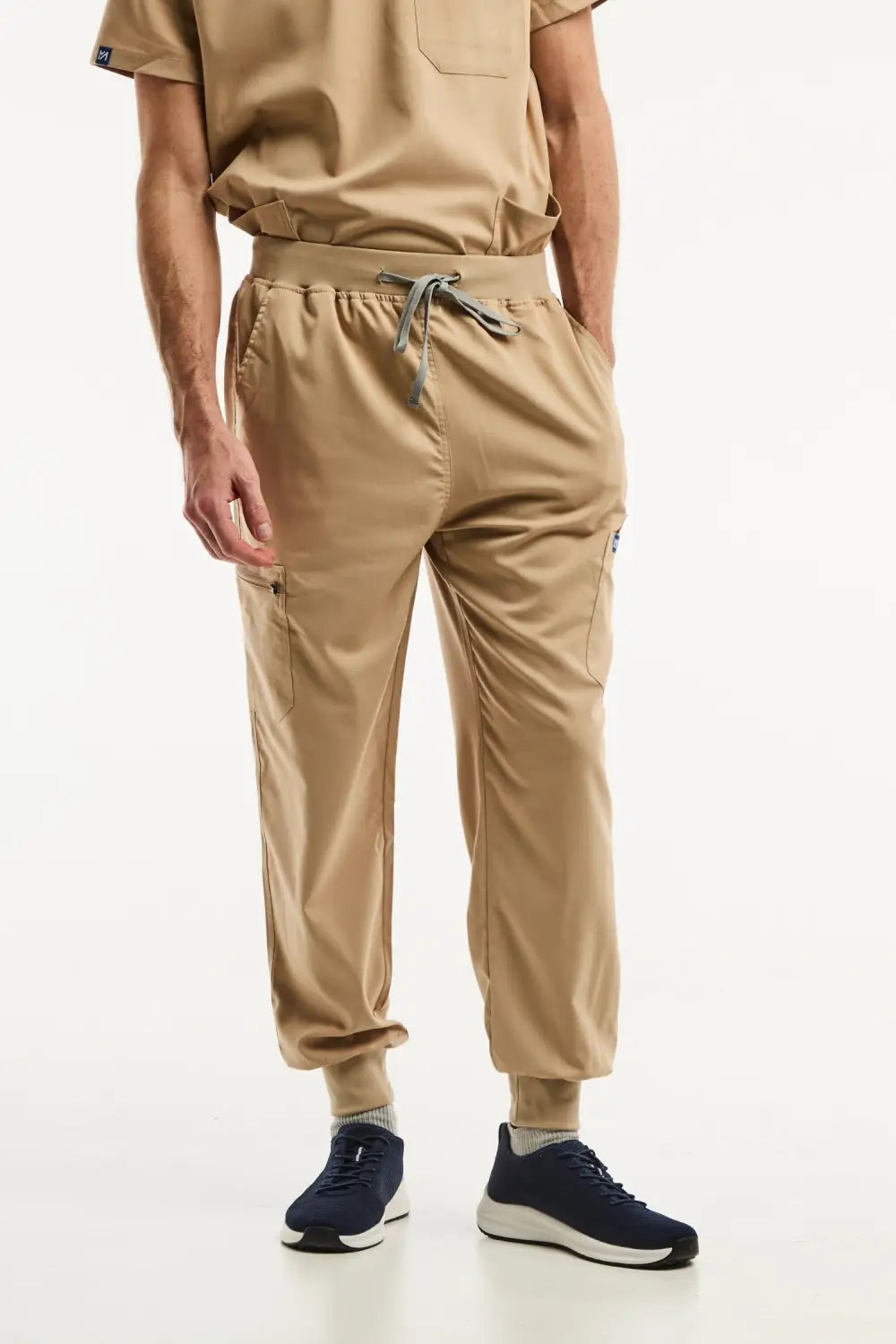 Aelin LUCA Jogger Pantalon médical beige clair homme