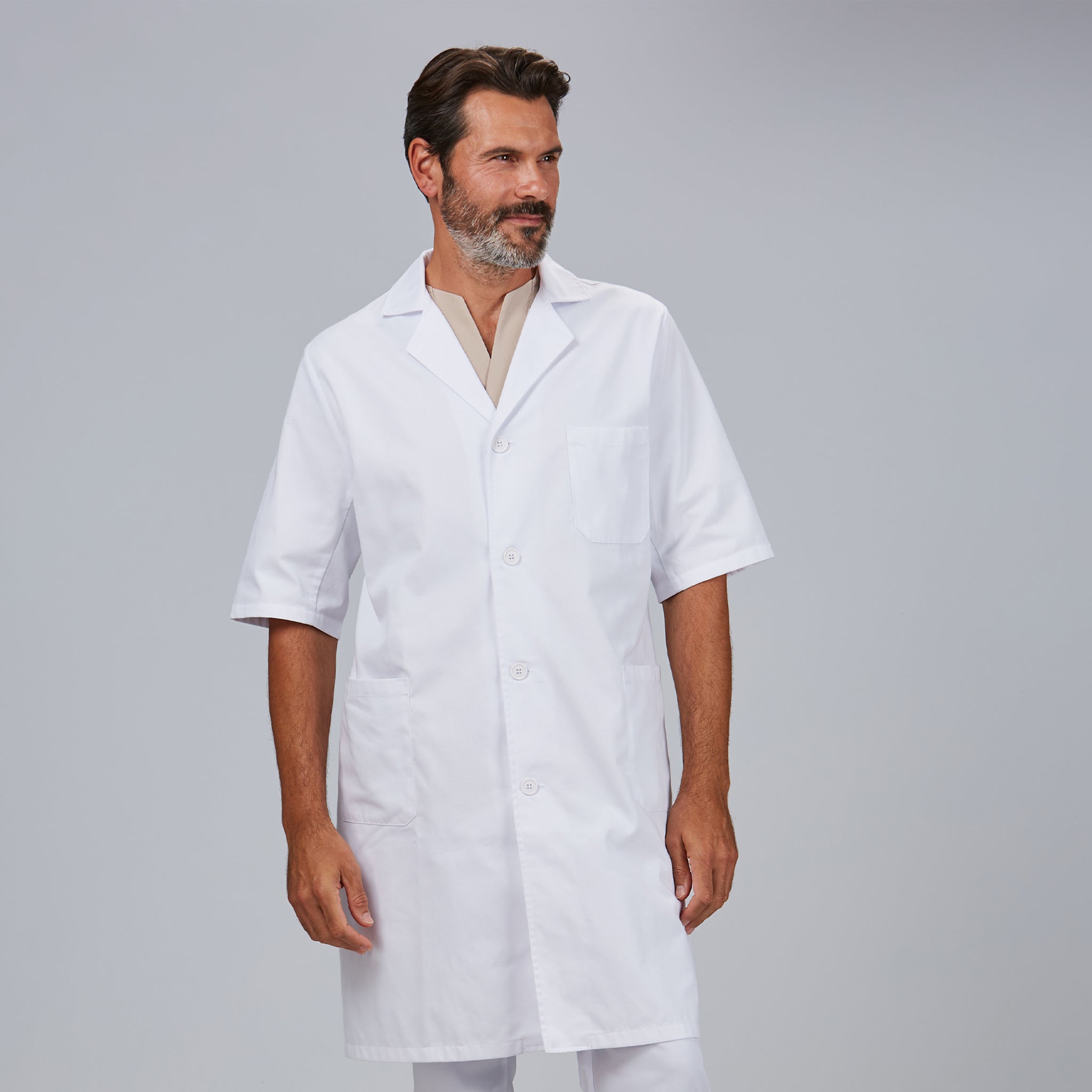 Gary's Robes blouse médicale blanche manches courtes 3 poches