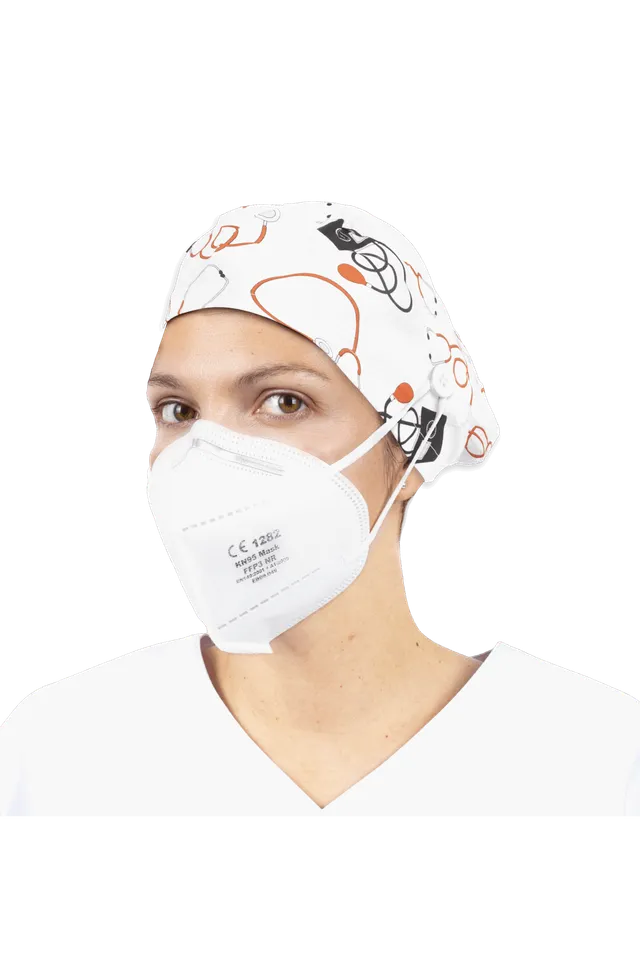 Enfermania Estampados calot bloc cheveux longs coton