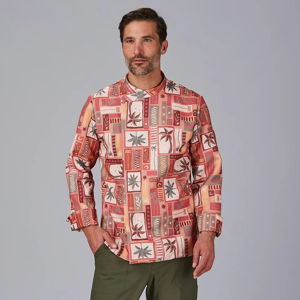 Gary's Vazquez veste de cuisine imprimé Alcachofa coton bio
