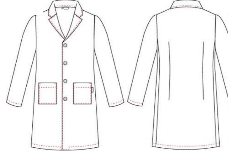 Gary's Letras Blouse Homme Vichy Azulina Manches Longues