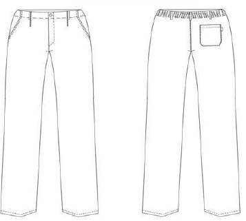 Gary's Printing pantalon cuisine damier noir/blanc 48