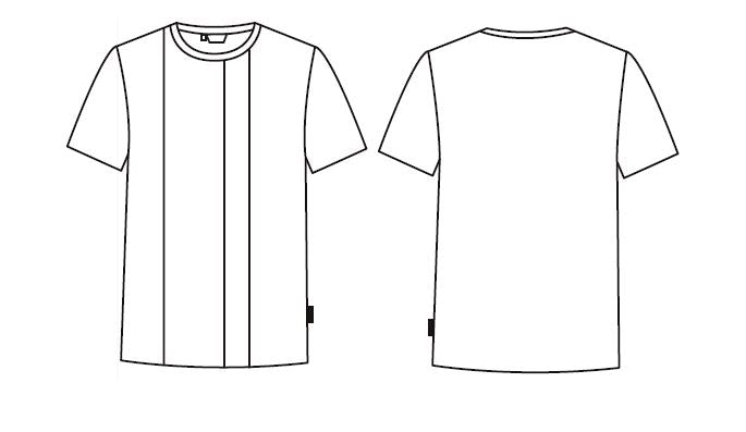 GARY'S Lilo t-shirt homme noir col rond imprimé