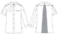 Gary's Odin Veste cuisine unisexe denim marine T400