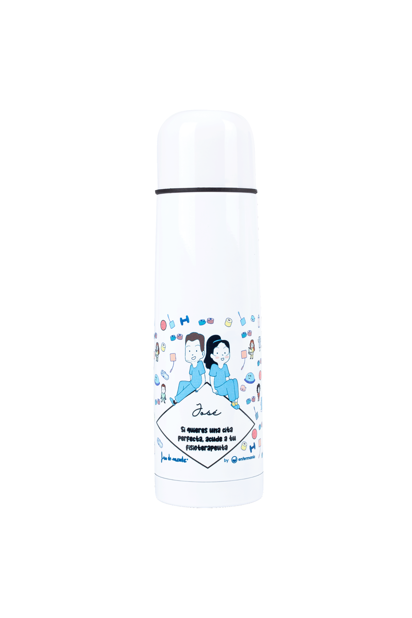 Enfermania Regalos thermos inox Fisio 700 ml acier