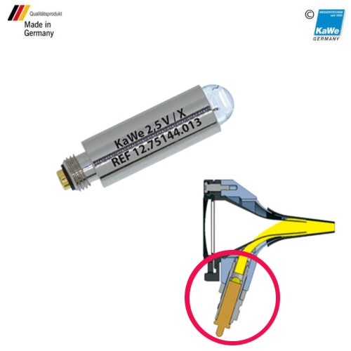 Enfermania Instrumental ampoule Xenon 2,5V otoscope blanc