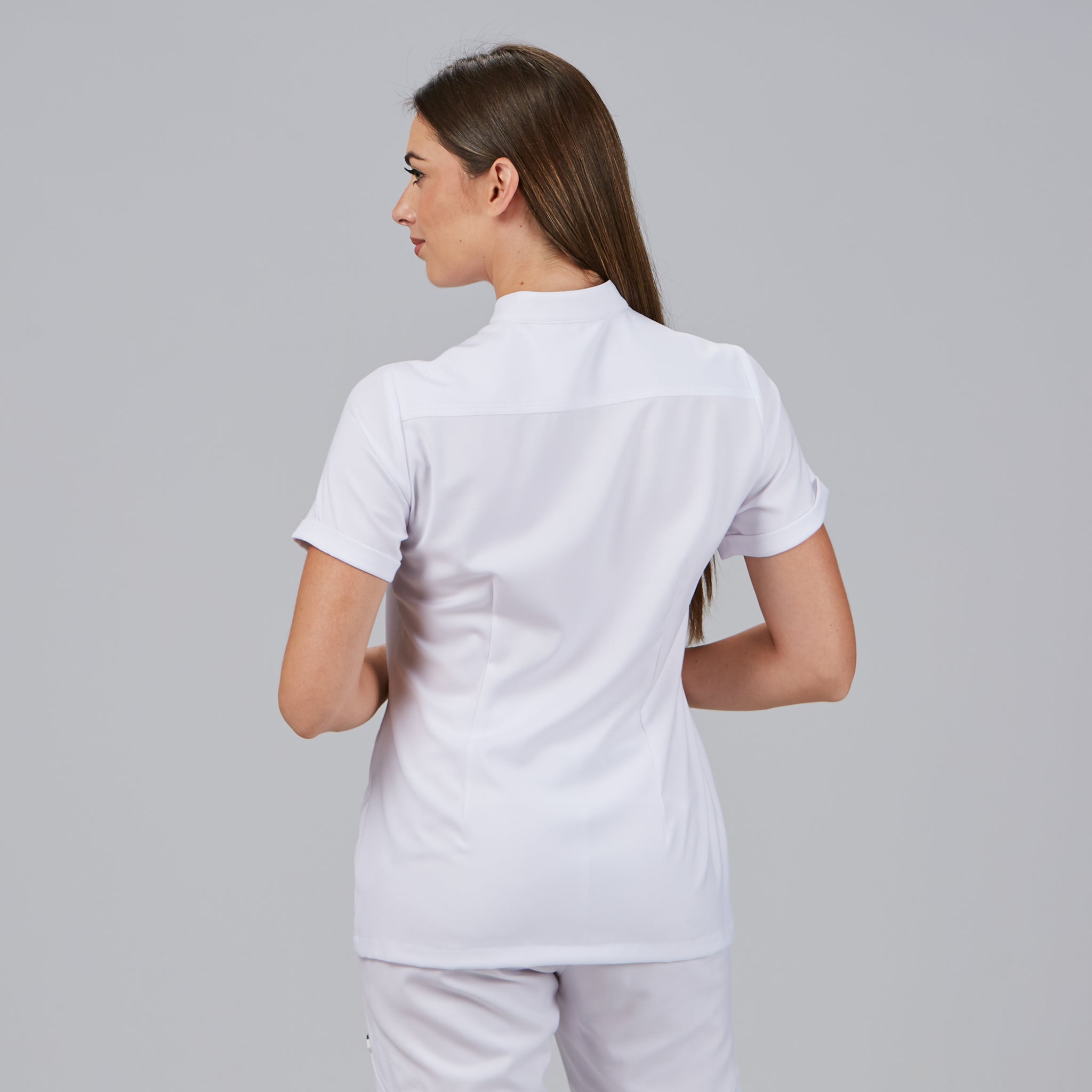 Gary's Amy blouse femme zip blanche L recyclée 3 poches