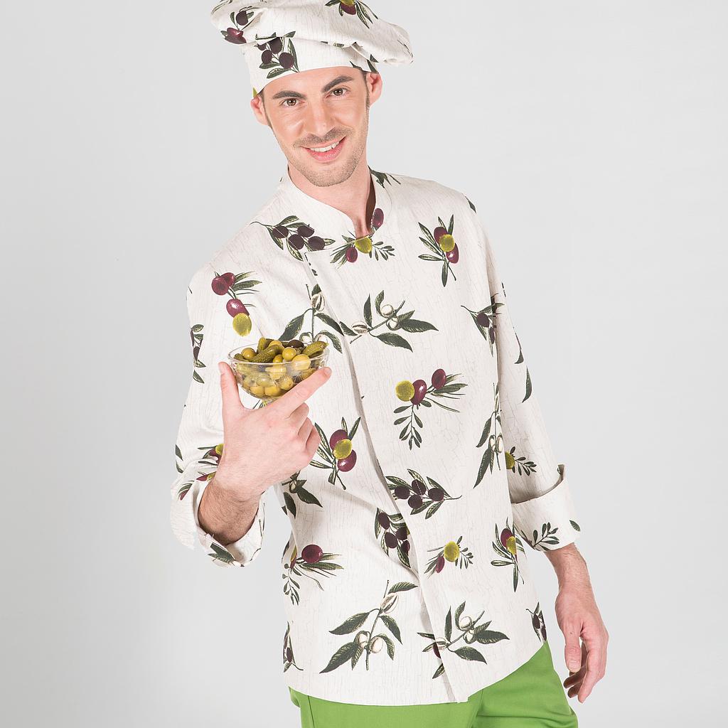Gary's Goya veste de cuisine unisexe olives coton XXL