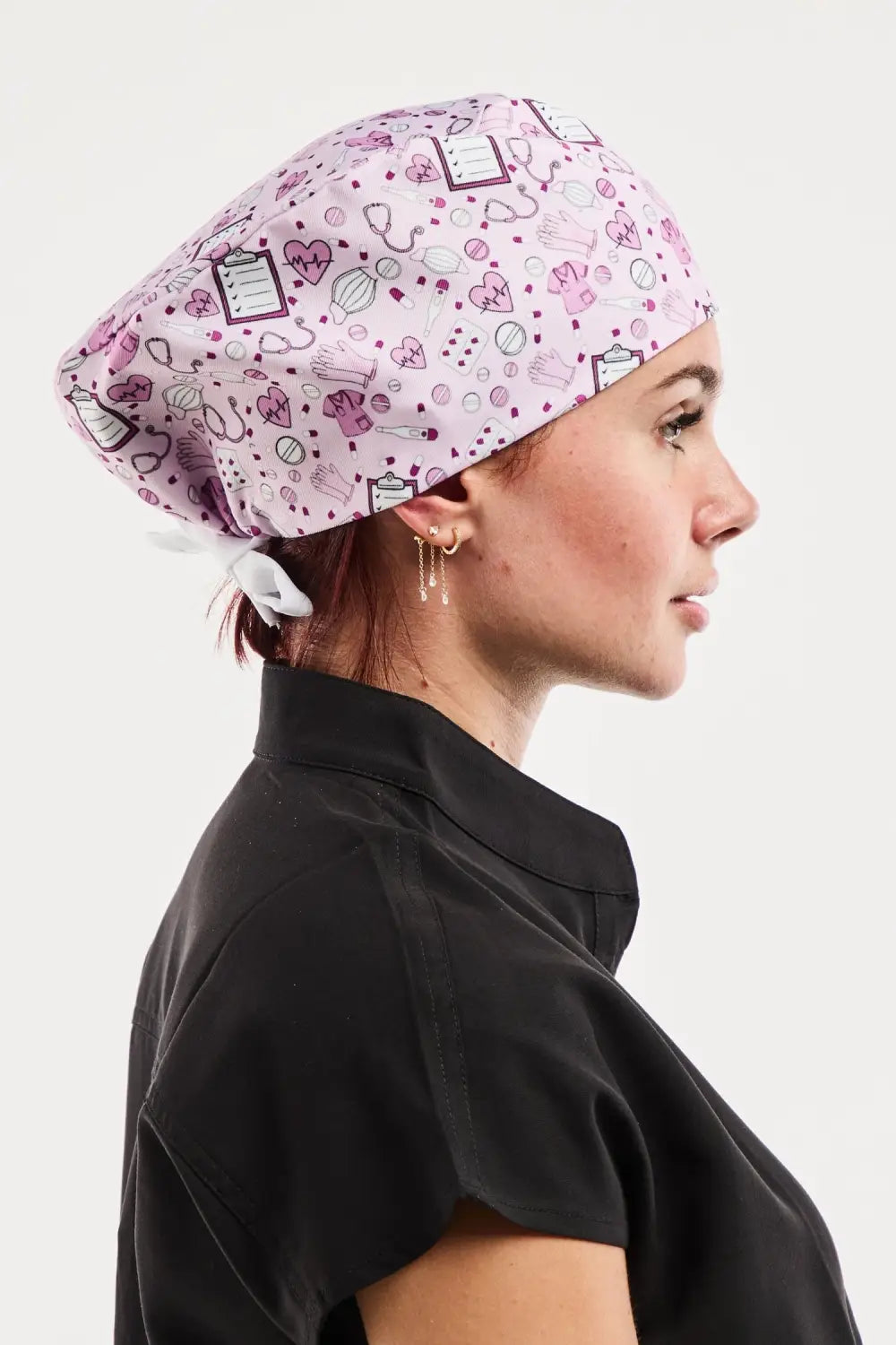 Aelin Paris calot de bloc rose cheveux courts