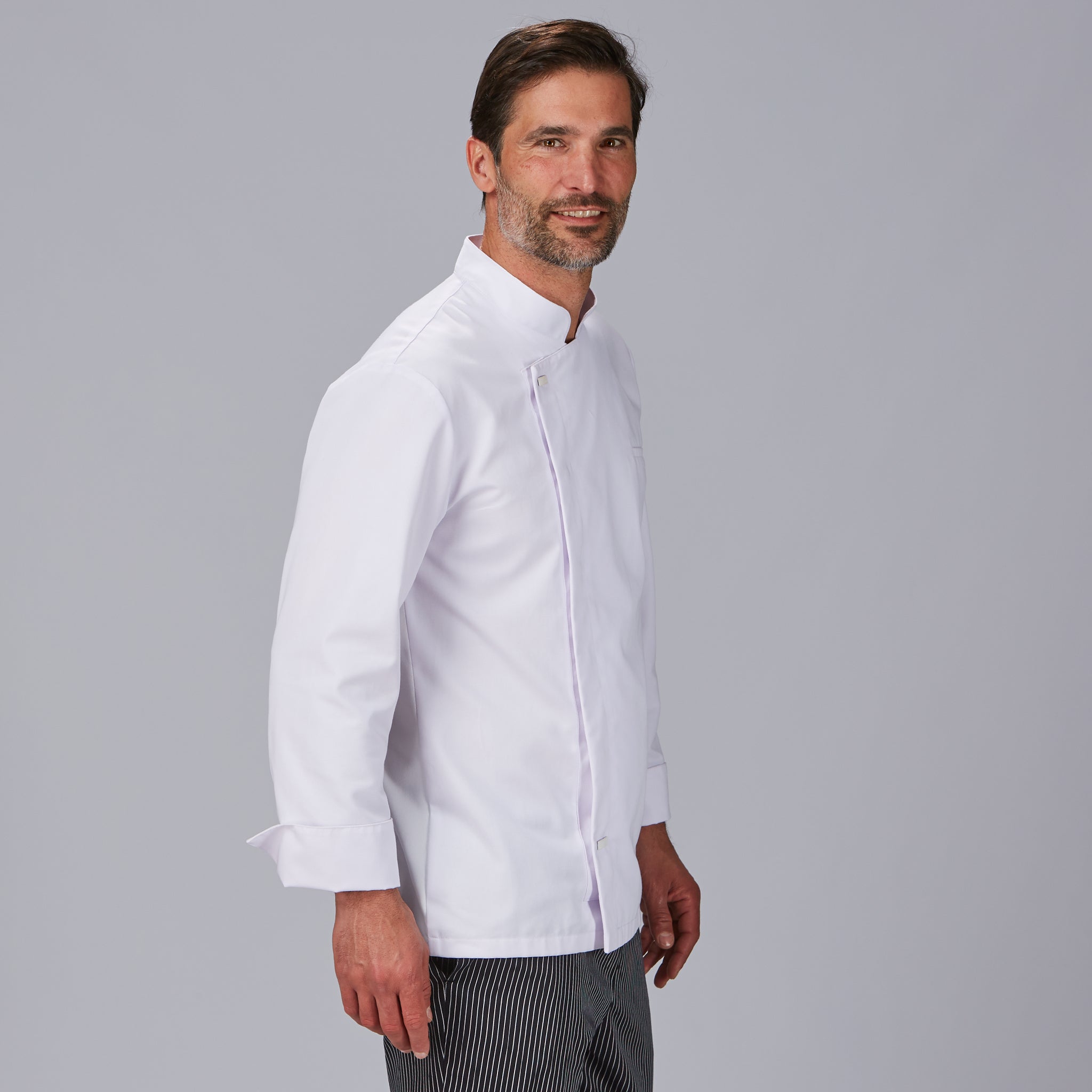 Gary's Molina veste cuisine blanche M antitache